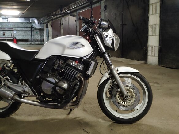 1995 Honda CB 400 Super Four, белый - вид 2