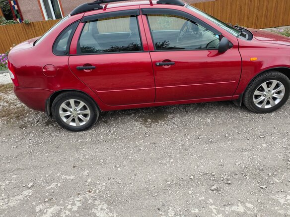 2007 Lada (ВАЗ) Kalina I, красный, 300000 рублей - вид 5