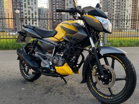 2022 Bajaj Pulsar NS 125, жёлтый, 150000 рублей, вид 1
