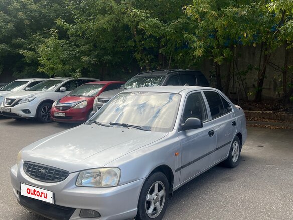 2007 Hyundai Accent ТагАЗ II, серебристый, 360000 рублей