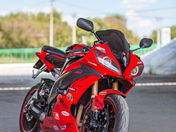 2008 Yamaha YZF-R6, красный, 850000 рублей