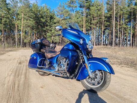 2018 Indian Roadmaster, синий, 1290000 рублей, вид 1