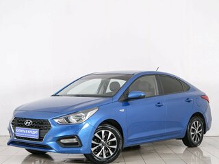 2017 Hyundai Solaris II, синий, 1399000 рублей, вид 4