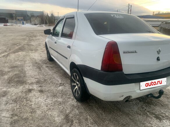 2009 Renault Logan I, белый, 350000 рублей - вид 6