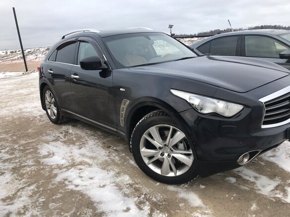 2012 Infiniti FX30d II (S51) Рестайлинг, чёрный, 1450000 рублей - вид 2