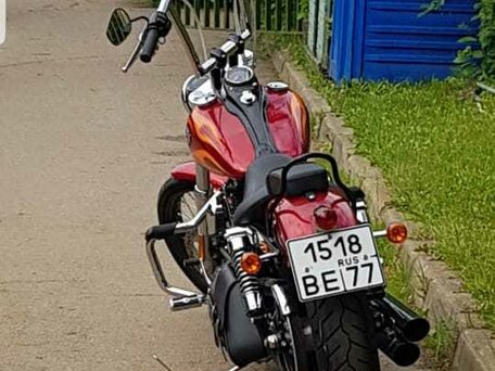 2012 Harley-Davidson Dyna Wide Glide, пурпурный, 1280000 рублей, вид 5