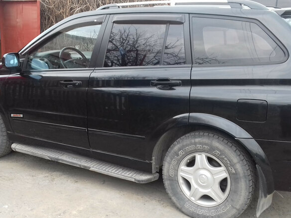 2007 SsangYong Kyron I Рестайлинг, чёрный - вид 2