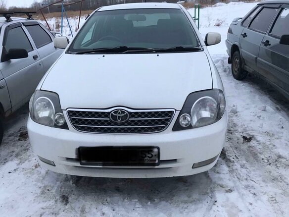 2001 Toyota Corolla Fielder IX (E120, E130), белый, 590000 рублей - вид 1