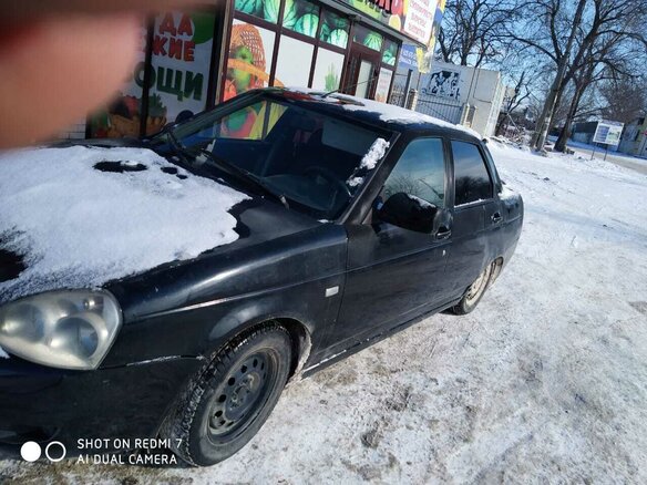 2007 Lada (ВАЗ) Priora I, чёрный, 130000 рублей - вид 2