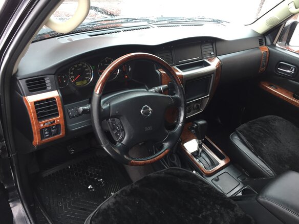 2008 Nissan Patrol V (Y61) Рестайлинг, чёрный - вид 4