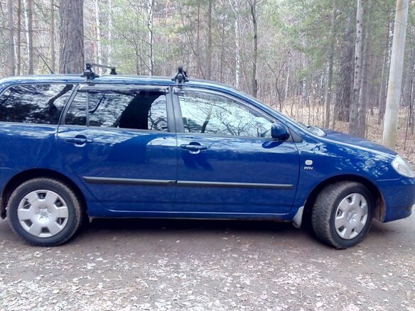 2004 Toyota Corolla IX (E120, E130), синий - вид 2