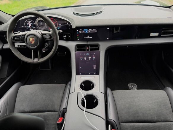 2024 Porsche Taycan Turbo GT Weissach I Рестайлинг, чёрный - вид 13