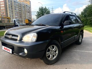 2005 Hyundai Santa Fe I, чёрный, 450000 рублей, вид 1