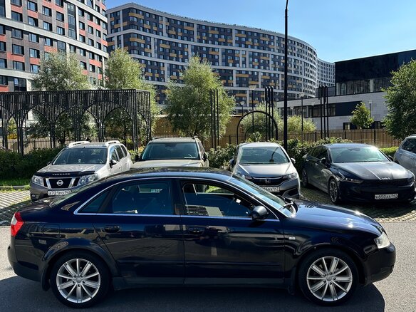 2002 Audi A4 II (B6), синий, 450000 рублей - вид 3
