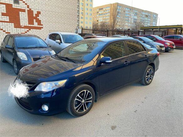 2012 Toyota Corolla X (E140, E150) Рестайлинг, синий, 1350000 рублей - вид 1
