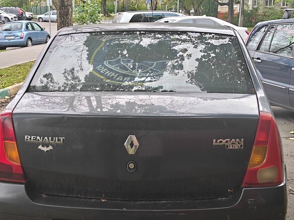 2008 Renault Logan I, серый, 250000 рублей - вид 3