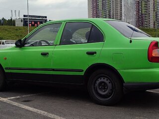 2002 Hyundai Accent II, зелёный, 180000 рублей, вид 4
