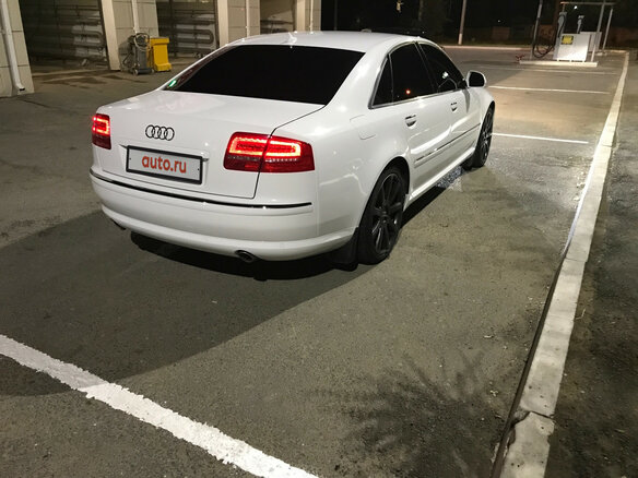 2008 Audi A8 II (D3) Рестайлинг 2, белый - вид 11
