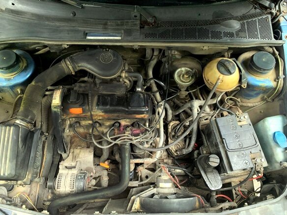 1991 Volkswagen Golf III, голубой - вид 12