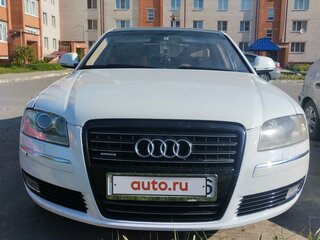 2009 Audi A8 II (D3) Рестайлинг 2, белый, 1100000 рублей, вид 1