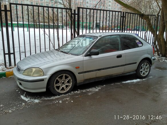 1998 Honda Civic VI, серебристый - вид 4