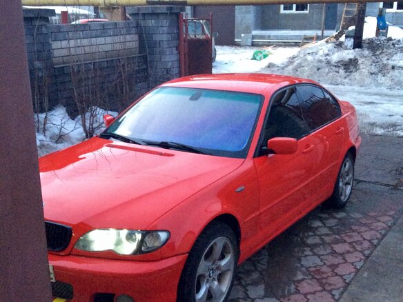 2001 BMW 3 серии 330xi IV (E46) Рестайлинг, красный - вид 2