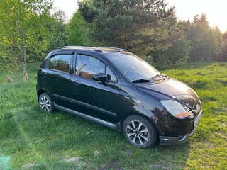 2007 Chevrolet Spark II, чёрный, 350000 рублей, вид 4