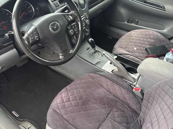 2003 Mazda 6 I (GG), серебристый, 350000 рублей - вид 4