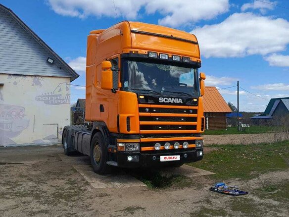 2001 Scania R-Series, жёлтый, 3950000 рублей - вид 3