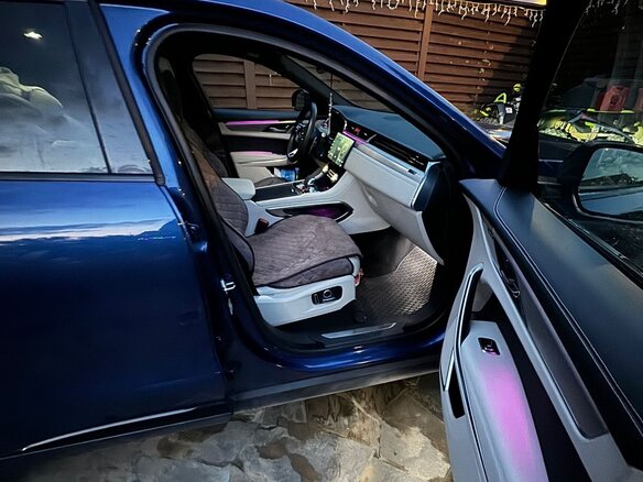 2021 Jaguar F-Pace I Рестайлинг, синий, 8200000 рублей - вид 13