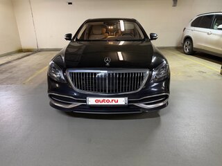2019 Mercedes-Benz Maybach S-Класс 560 I (X222) Рестайлинг, чёрный, 5000000 рублей, вид 2