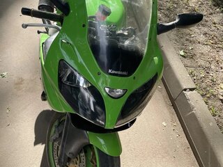 2002 Kawasaki ZX-6 Ninja, зелёный, 350000 рублей, вид 4