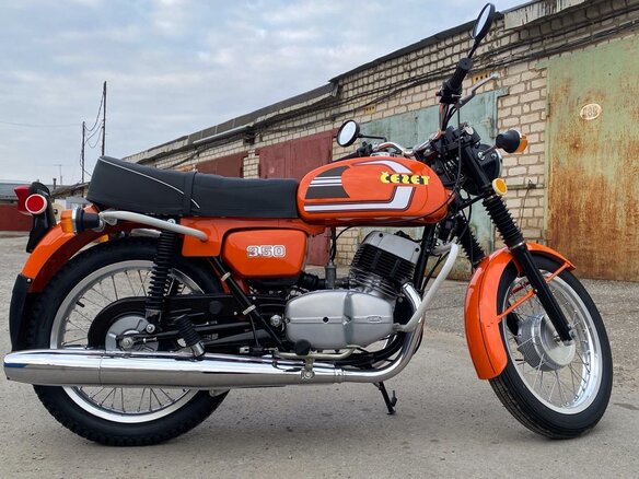 1985 CZ 350, оранжевый, 1100000 рублей - вид 2