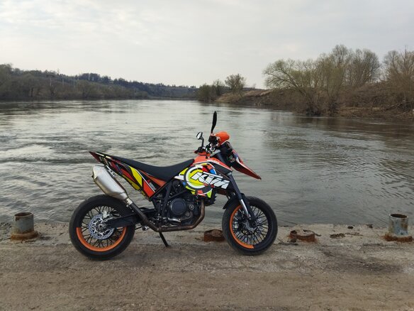2008 KTM 690 SM, оранжевый - вид 5