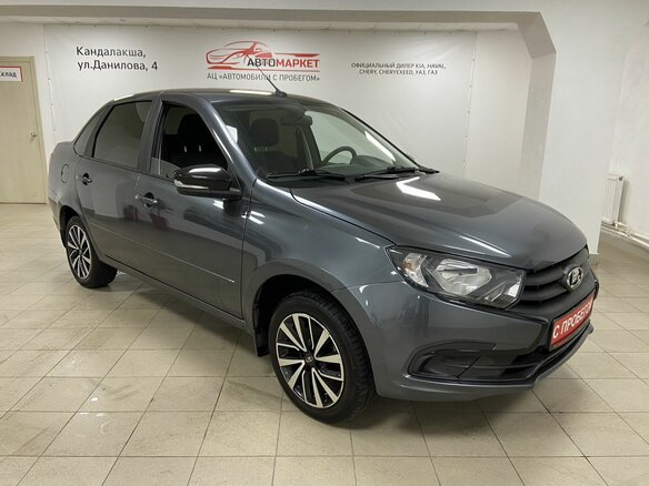 2024 Lada (ВАЗ) Granta I Рестайлинг, серый - вид 2