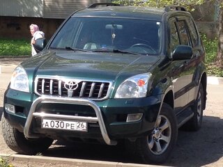 2003 Toyota Land Cruiser Prado 4-speed 120 Series, зелёный, 2100000 рублей, вид 1