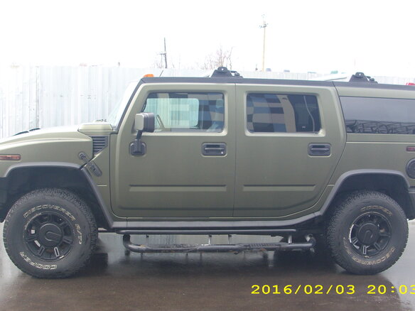 2003 Hummer H2 I, зелёный - вид 4