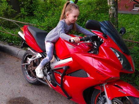 2002 Honda VFR 800, красный, 350000 рублей, вид 2