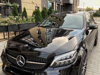 2018 Mercedes-Benz C-Класс 220 d IV (W205) Рестайлинг, чёрный, 1900000 рублей, вид 2
