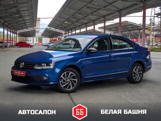 2018 Volkswagen Jetta VI Рестайлинг, синий, 1199500 рублей, вид 1