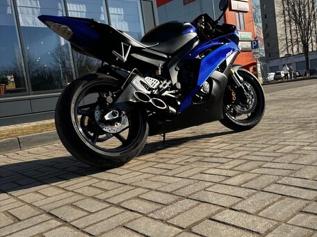 2008 Yamaha YZF-R6, синий, 620000 рублей, вид 3