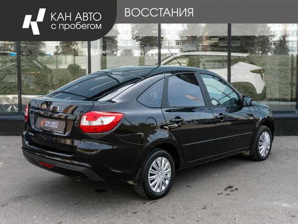2023 Lada (ВАЗ) Granta I Рестайлинг, чёрный - вид 2