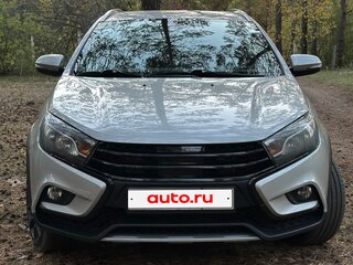 2019 Lada (ВАЗ) Vesta SW Cross I, серебристый, 1250000 рублей, вид 3