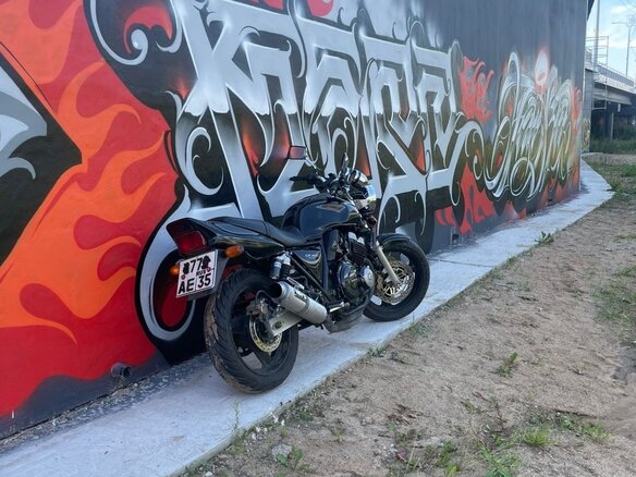 1997 Honda CB 400 Super Four, чёрный, 270000 рублей - вид 3