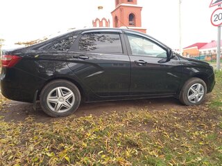2017 Lada (ВАЗ) Vesta I, чёрный, 600000 рублей, вид 2