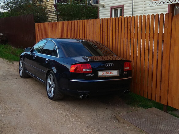 2005 Audi A8 Long II (D3) Рестайлинг, синий - вид 4