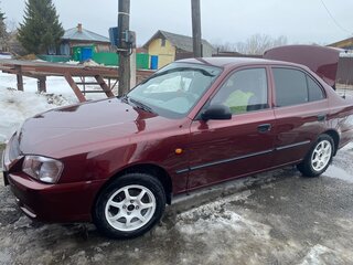 2008 Hyundai Accent ТагАЗ II, красный, 570000 рублей, вид 2