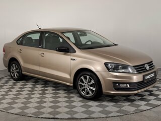 2018 Volkswagen Polo V Рестайлинг, бежевый, 1180000 рублей, вид 3