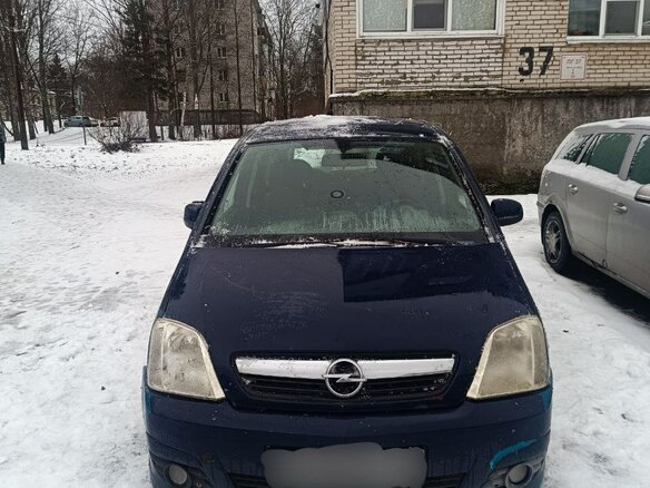 2008 Opel Meriva A Рестайлинг, синий, 270000 рублей