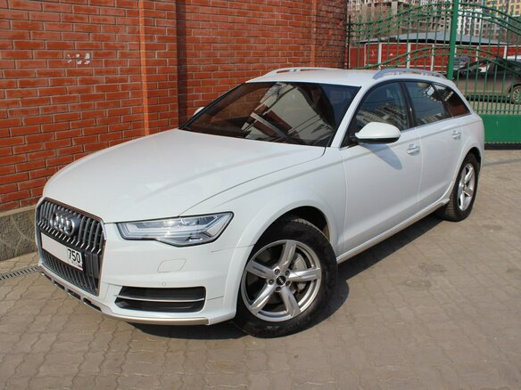 2016 Audi A6 allroad III (C7) Рестайлинг, белый - вид 3